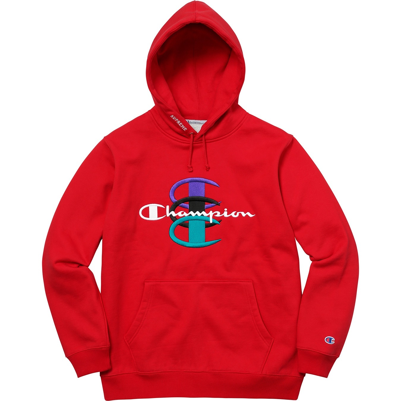 Supreme®/Champion® Stacked C Hooded Sweatshirt view 8